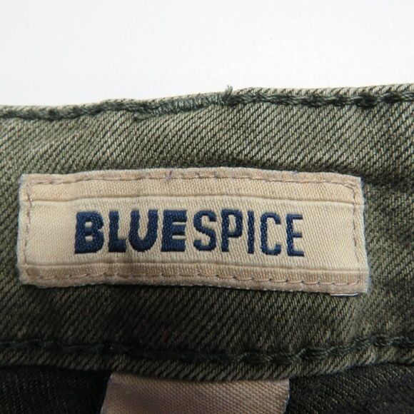 Blue Spice Skinny Leg Jeans Size 3 Green Denim Stretch Cotton Blend - Picture 4 of 13